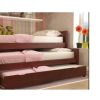 Cama Nido Doble Sin Carro Cama- Pino Lustrado- Blanco