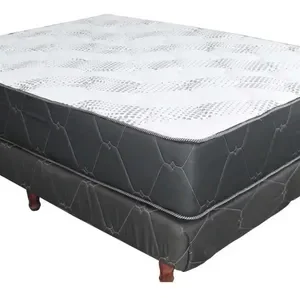 Conjunto Sommier Espuma Alta Densidad Venecia 140 X 23 X 190