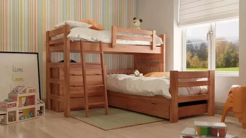 Cama Cucheta Rinconera- Pino Lustrado Cod. 209- Pacifico