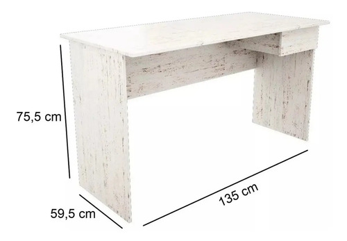 D_886798-MLU73202685871_122023-O.jpg Escritorio Muebles Orlandi Con Cajón Melamina De 135cm X 75.5cm X 59.5cm Wengue Mate