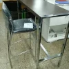Mesa Barra Desayunador. Tapa Melamina Base Cromada 120 X 45.