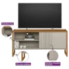 Estante Para Tv Gold Linea Brasil De 55 Pulgadas, Color Natural/blanco Roto