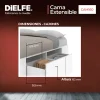 Cama Box 2 Plazas Queen Xl Extensible 140 Cm O 160 Cm Con Cajones Zapateros Baulera Color Blanca Dormitorio Moderna Guardado Completo Cam160 Dielfe