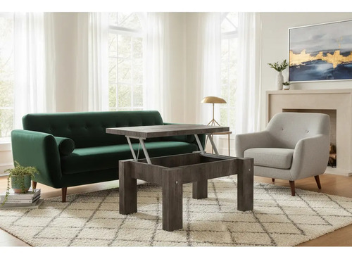 D_889758-MLA92914669754_092025-O.jpg Mesa De Living Centro Doppia Doble Altura. Melamina 95- 65