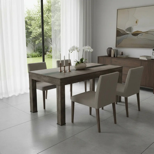 D_890082-MLA92897549792_092025-O.jpg Mesa Cocina Comedor Benicio Con Vidrio. Helsinky 180 X 90