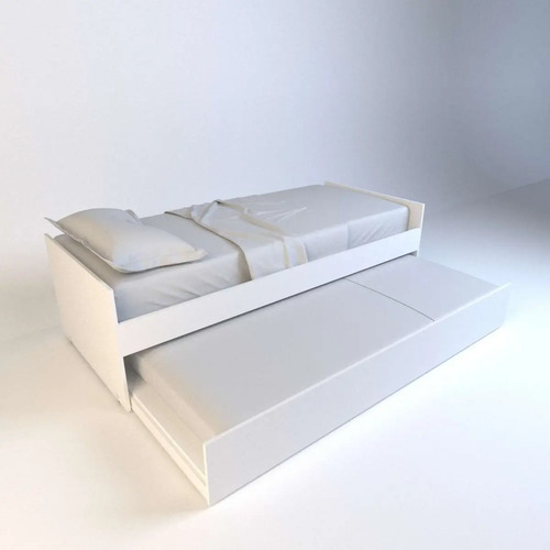 Cama 1 Plaza 0.80 Mts. Con Marinera. Melamina. Dolfin