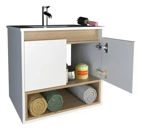 Vanitory Colgante 60 Cm Con Bacha 1 Agujero Cod. 3182