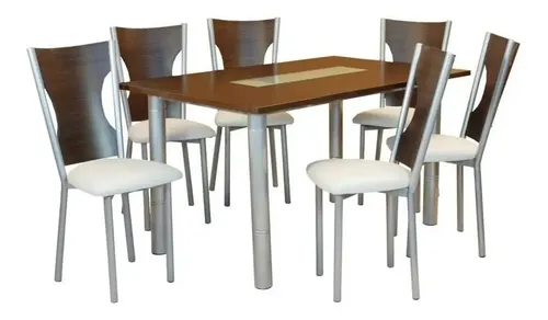 Sillas Caño Reforzado Respaldo Alto Madera- Paris