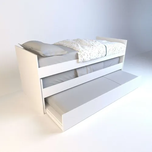 Cama Nido Bicama 1 Plaza 0,80 Mts. Con Carro Cama. Cod. 6457