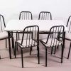 D_891573-MLA72144836762_102023-O.jpg Combo Cocina Comedor Mesa Melamina 140 + 6 Sillas Amelia C18