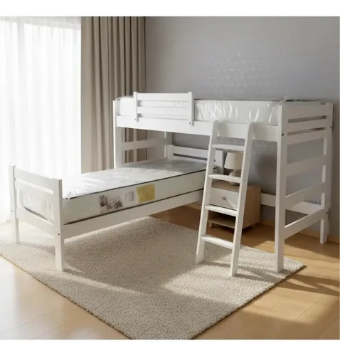 Cama Cucheta Rinconera- Pino Lustrado Cod. 209- Pacifico