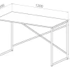 D_893257-MLA100049868519_122025-O.webp Escritorio Para Oficina Y Hogar Melamina Madera 120 Cm Roble Kendal Con Caño Negro Moderno Minimalista Home Office Mesa... Roble Kendal / Negro