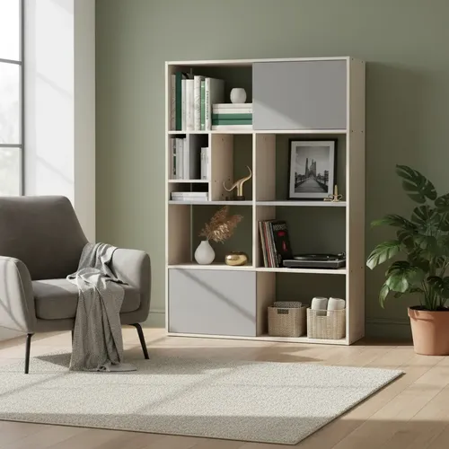 Biblioteca Organizador Con Estantes 103 X 154 X 36- Obl 117