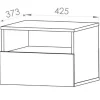 D_893868-MLA69551718408_052023-O.webp 2 Mesas De Luz Flotante- 1 Cajon- Espacio- - Mlf 040