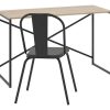 D_896078-MLA96086343493_102025-O.jpg Escritorio Para Oficina Y Hogar Melamina Madera 120 Cm Roble Kendal Con Caño Negro Moderno Minimalista Home Office Mesa... Roble Kendal / Negro