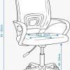 Dlf Sillon Escritorio Con Rueda- Base Cromada Con Negro Tms8