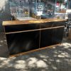 Bahiut Vajillero 4 Puertas, 4 Cajones. 180 X 90 X 40- Negro