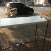 Mesa Barra Desayunador. Tapa Melamina Base Cromada 120 X 45.