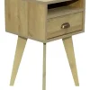 Mesa De Luz 1 Cajon- Estante Con Patas 70- 40-40- Cod. 558