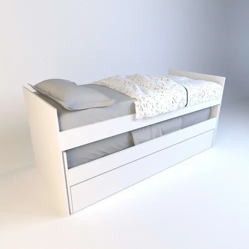 Cama Nido Bicama 1 Plaza 0,80 Mts. Con Carro Cama. Cod. 6457