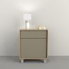 Mesa De Luz 1 Puerta, 1 Cajon. Sistema Push. Cod. 6426