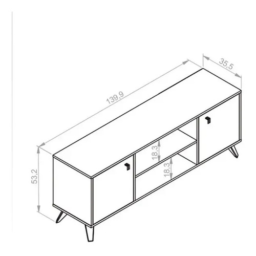 Rack Mesa Tv- Led. Re140--140 X 62 X 35
