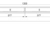 Escritorio Organizador Con 2 Cajones- 124 X 82 X 60- Eci 120
