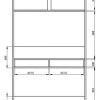 Escritorio Con Alzada 2 Puertas 1.80 X 1.00 X 0.56 - Epn 100