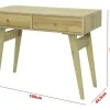 Escritorio Con 2 Cajones- Escandinavo- 120 X 44 X 75- 334022