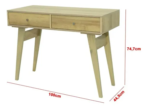 Escritorio Con 2 Cajones- Escandinavo- 120 X 44 X 75- 334022