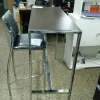 Mesa Barra Desayunador. Tapa Melamina Base Cromada 120 X 45.