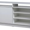 D_905581-MLA79176697979_092024-O.jpg Rack Mesa De Tv Melamina 130 Cm Puerta Corrediza C/ Estantes