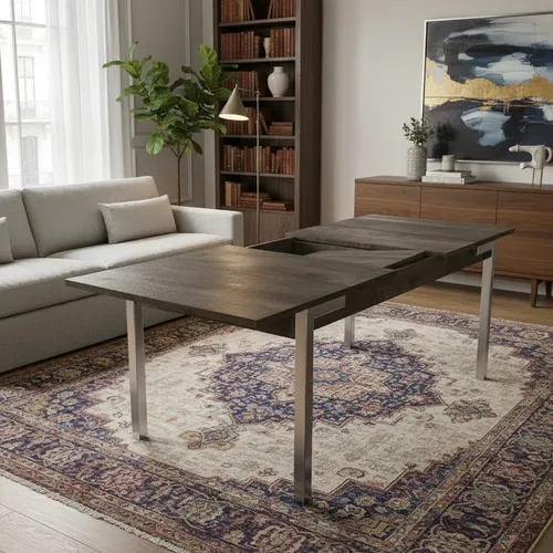 D_906192-MLA92897460848_092025-O.webp Mesa Cocina Comedor Extensible 140 A 185 X 0.90. B. Cromado