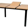 Mesa Cocina. Trampa 120 A 160 X 0,80. Melamina. Base Caño