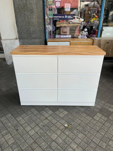 Comoda Chiffonier Cajonera- 8 Cajones- Laqueado Tapa Paraiso