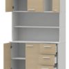 Combo Cocina Kit Triple 3 Cajones 5 Puertas Mosconi 10104 Color Malta