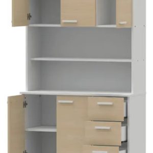 Combo Cocina Kit Triple 3 Cajones 5 Puertas Mosconi 10104 Color Malta