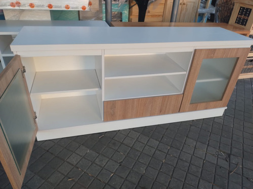 Rack Mesa Para Tv Led 55- Melamina- 150 X 68 X 38 Bru