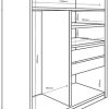Ropero Placard 2 Ptas Corredizas 1.23 X 2.10 X 0.58 Dle 362