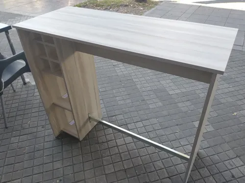 Barra Cocina Desayunador. Melamina. 120 X 102 X 50 Cod. 360