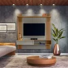 D_908830-MLU78979864830_092024-O.webp Panel De Tv Pitanga Linea Brasil De Hasta 60 Pulgadas, Color Almendra/titanio Muebles Para Tv Almendra/titanio