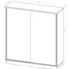 D_909505-MLA89659410917_082025-O.webp Ropero Placard Organizador- 2 Ptas Corred. 2 Caj. Int Pe-180