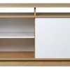 D_910399-MLA79176856049_092024-O.webp Rack Mesa De Tv Melamina 130 Cm Puerta Corrediza C/ Estantes