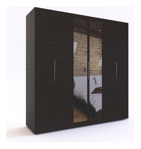 Ropero Placard 6 Puertas, 2 Cajones 179 X 182 X 50- Dle 357