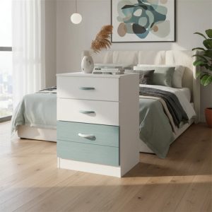 D_911521-MLA92898883554_092025-O.jpg Cajonera Chiffonier 4 Cajones- Corred. Metálicas- Dif 270