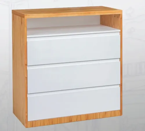 Comoda Chifonier Arkos 3 Cajones. Tapa Paraiso- 84 X 94