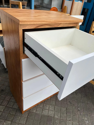 Cajonera Chifonier Comoda Paraiso Blanco 105 X 60 X 43