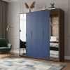 Ropero 6 Puertas, 3 Cajones Internos- 220 X 220 X 52- Duo 02