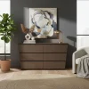Comoda Chiffonier Cajonera 6 Cajones Mdf- 140 X 85 X 44