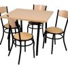 D_913643-MLA31017233991_062019-O.jpg Combo Cocina Comedor Mesa Cuadrada 90-90 + 4 Sillas Vienes